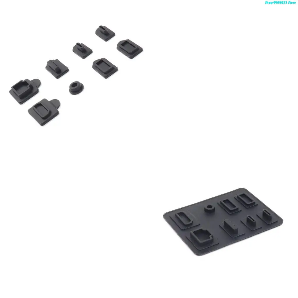  Console Silicone Dust Cover Antidust Cover LAN Type-C USB Dock Dustproof Plug