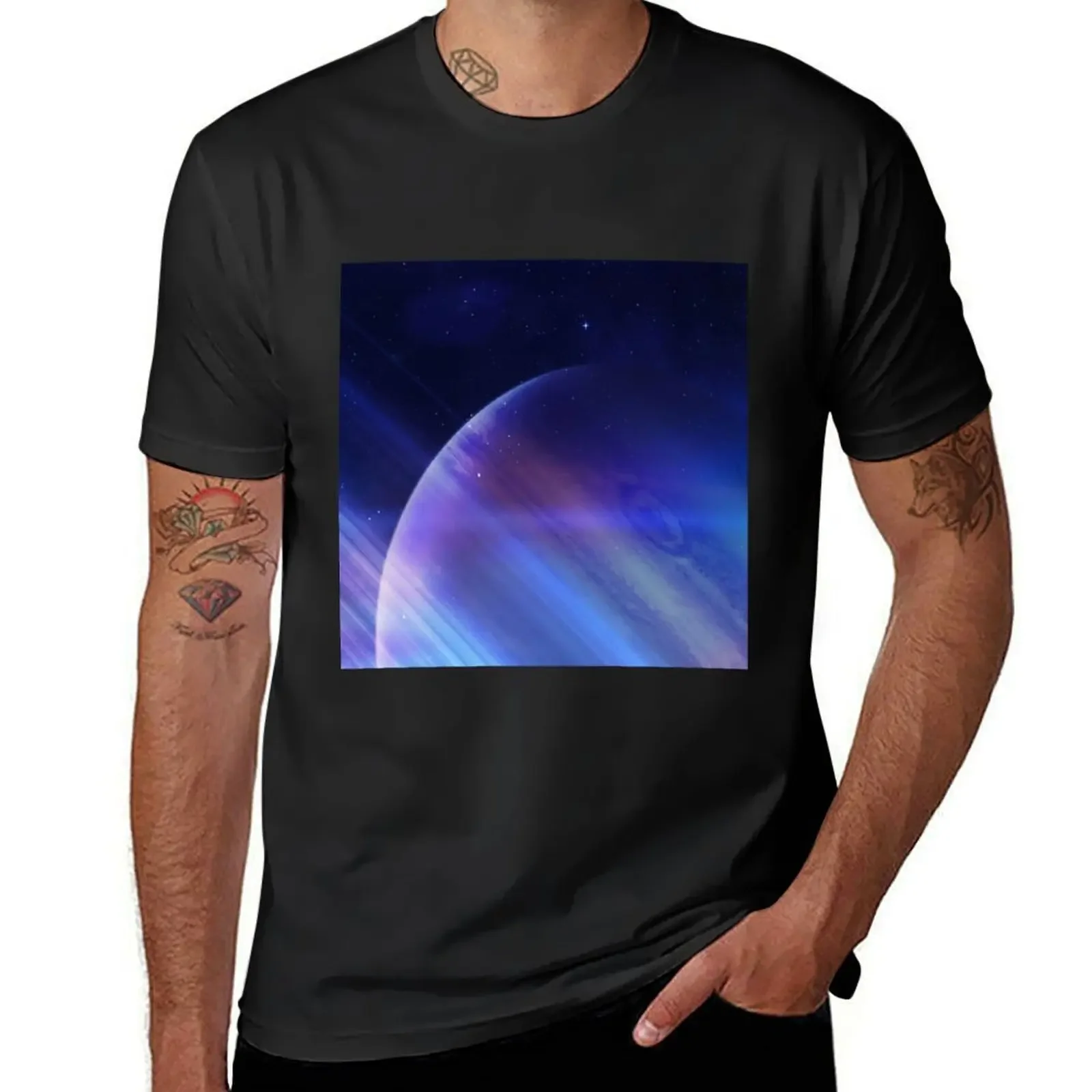 Secrets of the galaxy T-Shirt graphics man t shirt cotton graphic tees oversized t shirt men