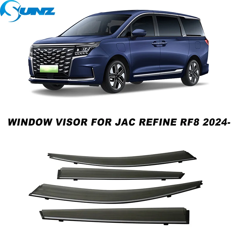 Side Window Visor For JAC Refine RF8 2024 2025 2026 2027 Wind Sun Rain Guard Car Window Wind Deflector