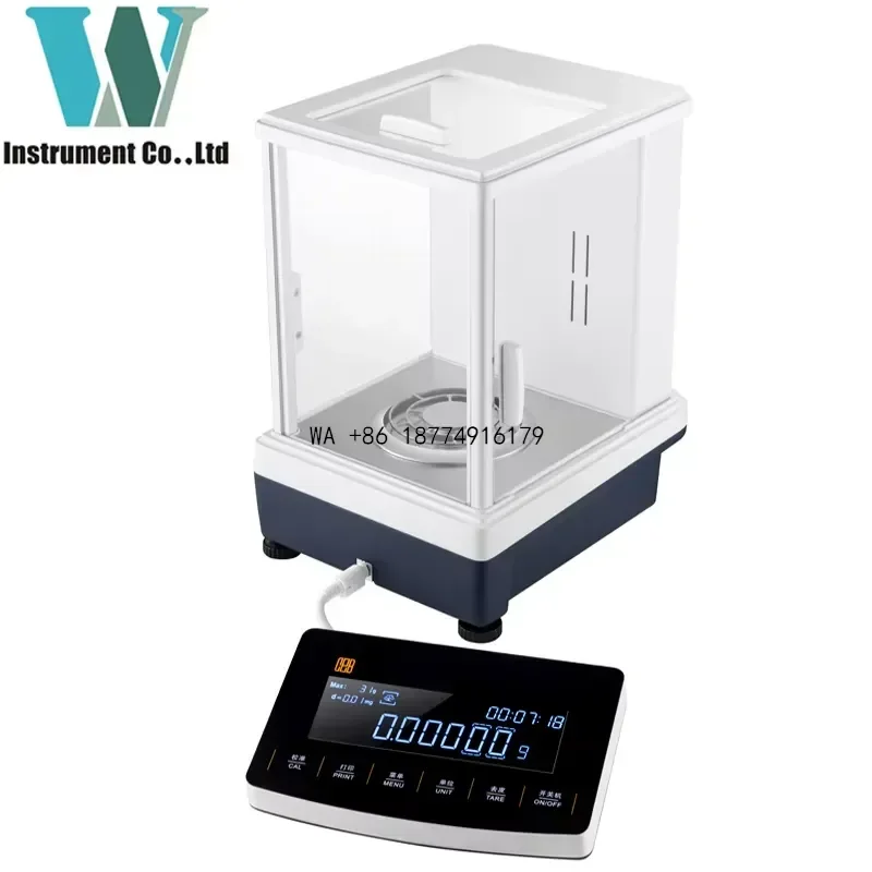 wmwmnu Split Modular Glass Display 0.01mg Precision Micro Analytical Balance Laboratory Scale 0.00001g 100g 120g Internal