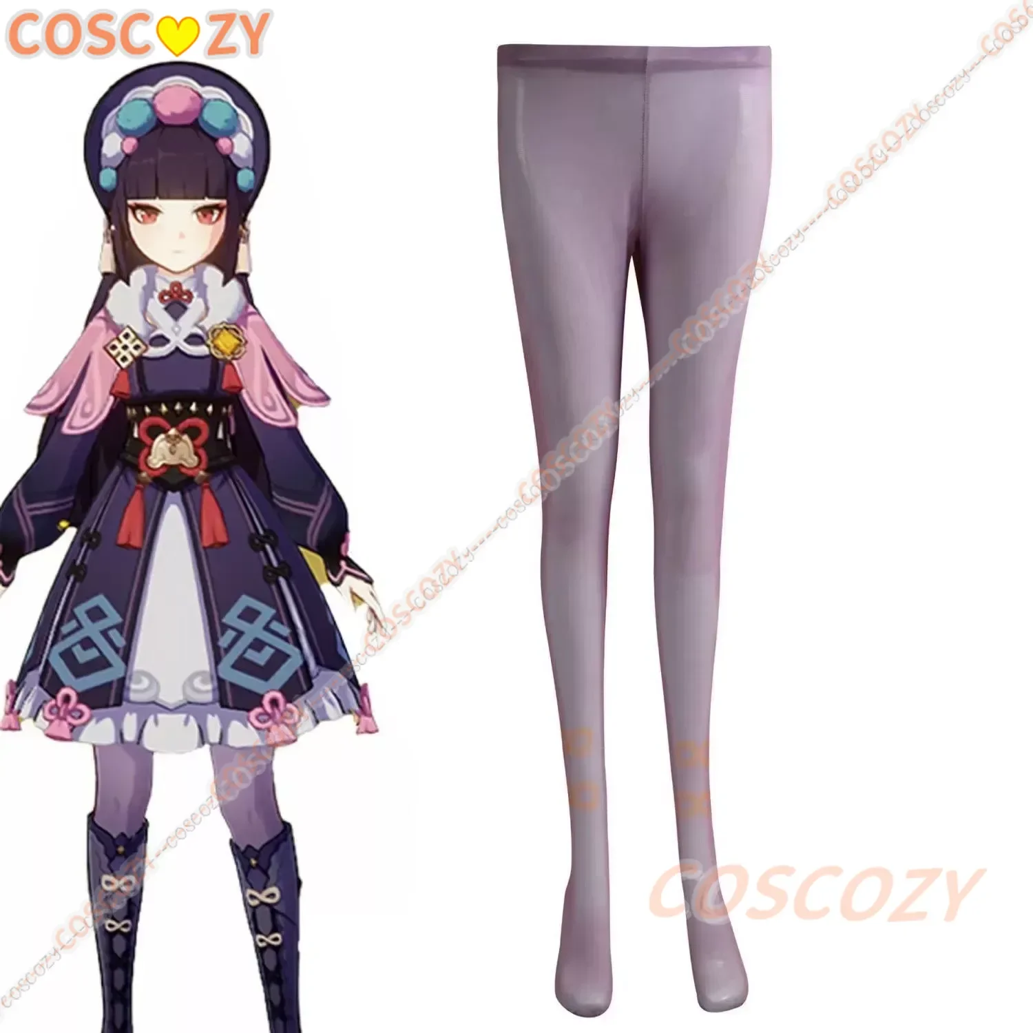 Genshin Impact calze Cosplay Venti Yun Jin Keqing Raiden Shogun Ganyu calza Sexy accessori per costumi di Halloween collant