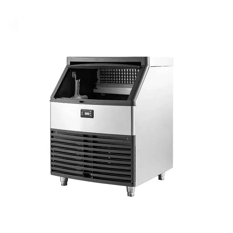 Cube Ice Machine LED Screen And Flowing Vertical Ice Making Ice Maker for Lab