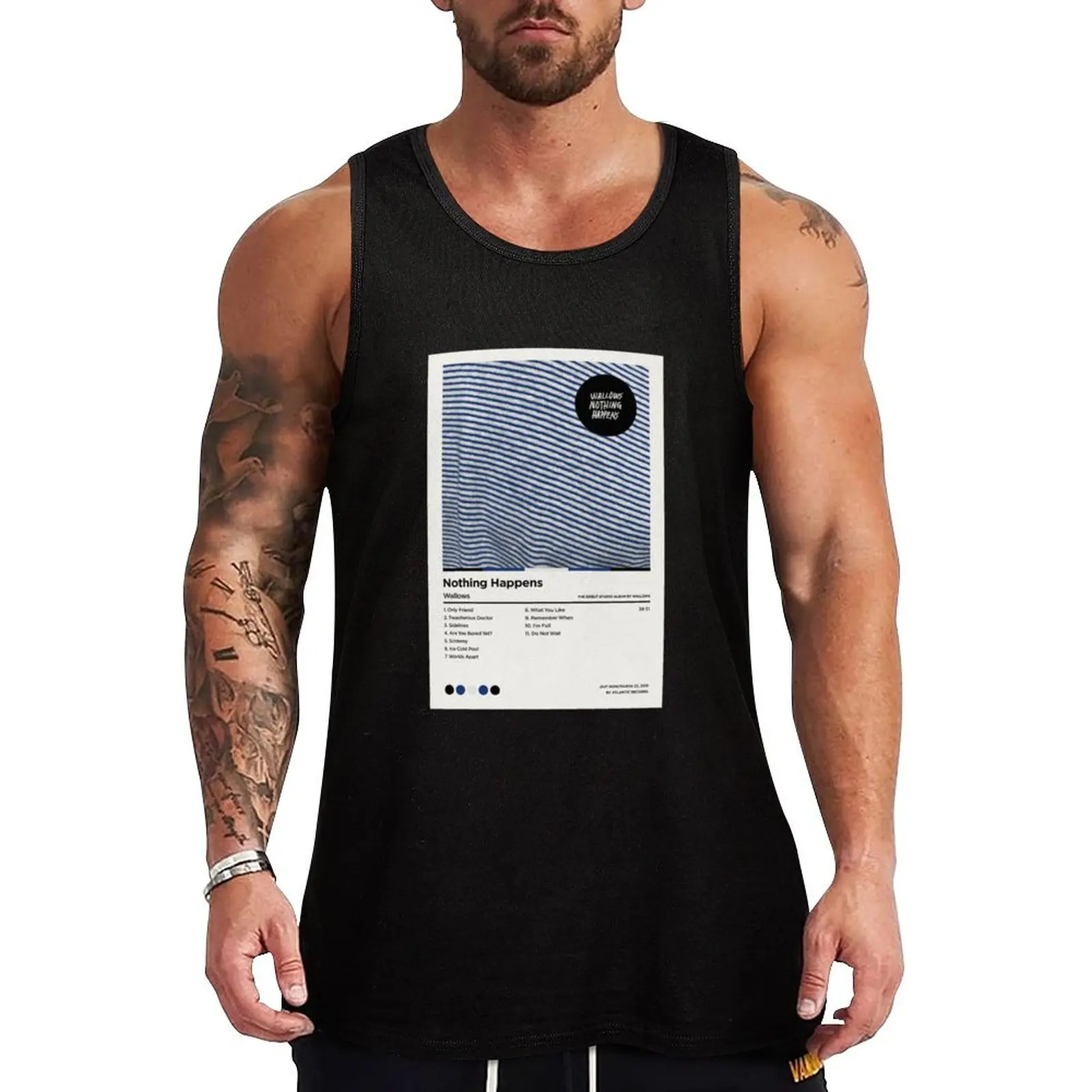 Wallows Posters - Nothing Happens Classic . Tank Top Cool Dry Tank Top Lightweight Summer Sleeveless Top