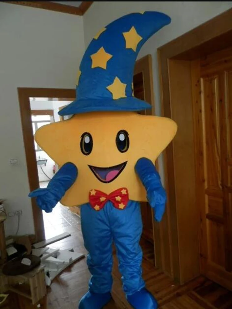

Blue Star Mascot Costume Cartoon Fancy Dress Cosplay Costume Halloween Fancy Dress Christmas Party Maskote Factory direct