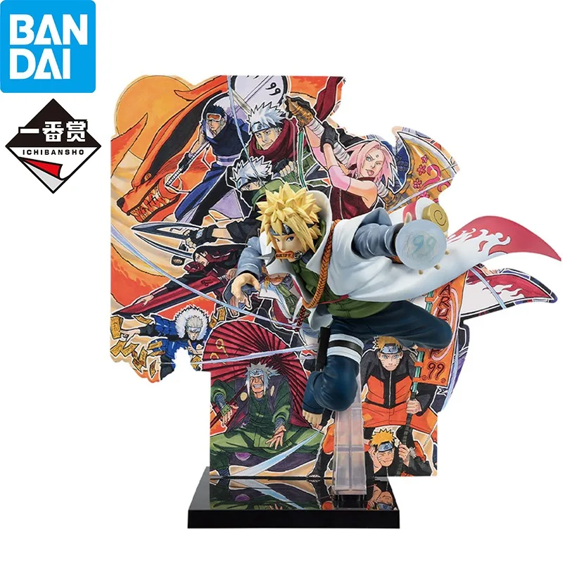 In Stock Bandai Naruto Ichiban Kuji NARUTOP99 Minato Namikaze Anime Figure Action Model Collectible Figurals Brinquedos Toys