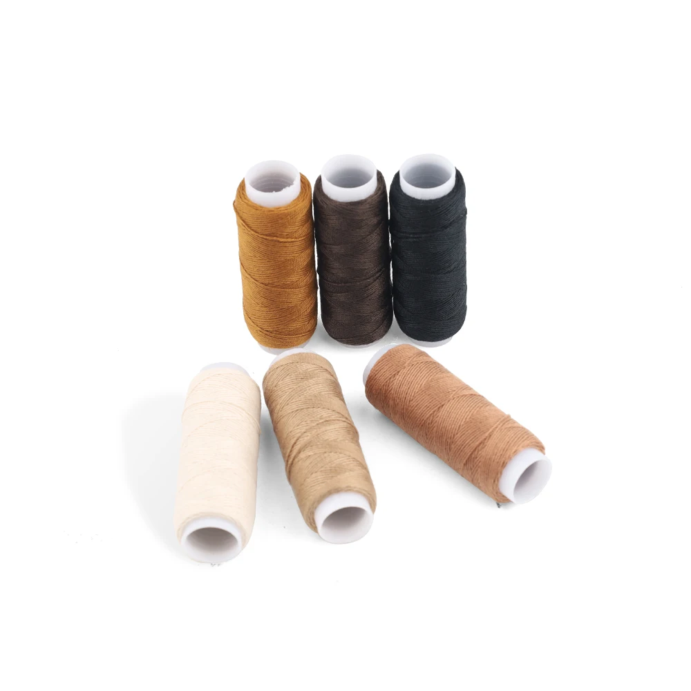 GlamorDove Hair Extension Weaving Thread – Strong Thick Nylon Thread 50m/Roll, 6 Rolls for Weft Sewing & Wig Making