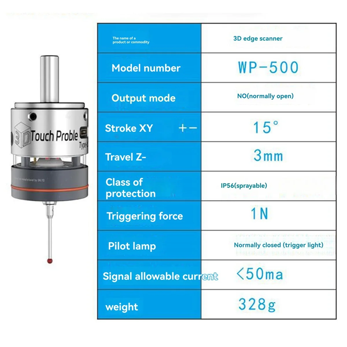 AT16 -500 Highprecision 3D Edge Finder CNC Milling Machine Automatic Centering 3 Coordinate Tool Setter