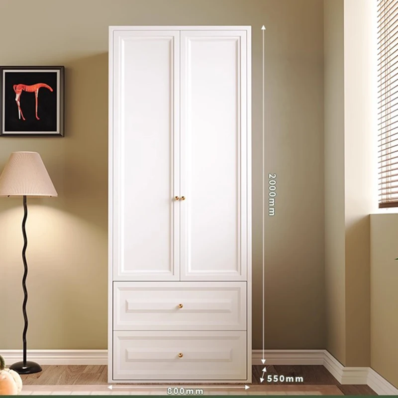 خزانة الملابس الحديثة الأساسية الثقيلة رخيصة خزانة خشبية خزانة غرفة النوم الأبيض طويل القامة Szafa Na Ubrania أثاث المنزل #1