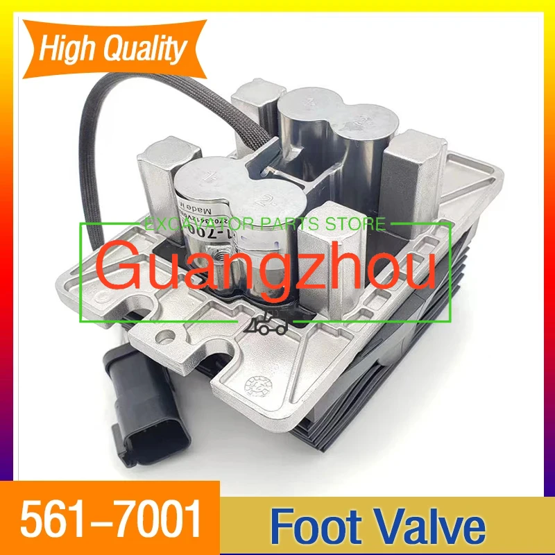 for Caterpillar Excavator Spare Parts Foot Pilot Valve 561-7001 5617001 Foot Pedal Valve Higher Quality Engine Accessories New