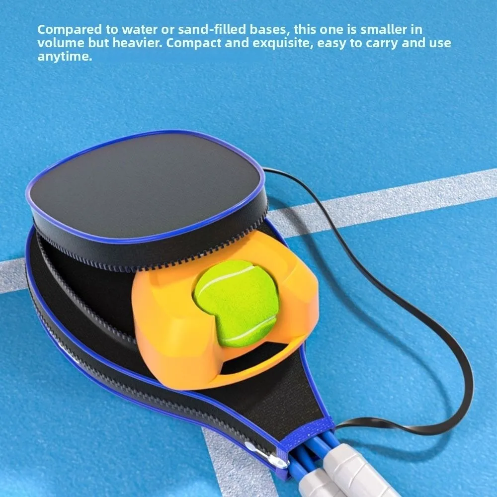 Entrenador de tenis en forma de corazón, Base telescópica de autoestudio de alto rebote, sin inyección de agua, dispositivo de práctica de tenis, Base primaria