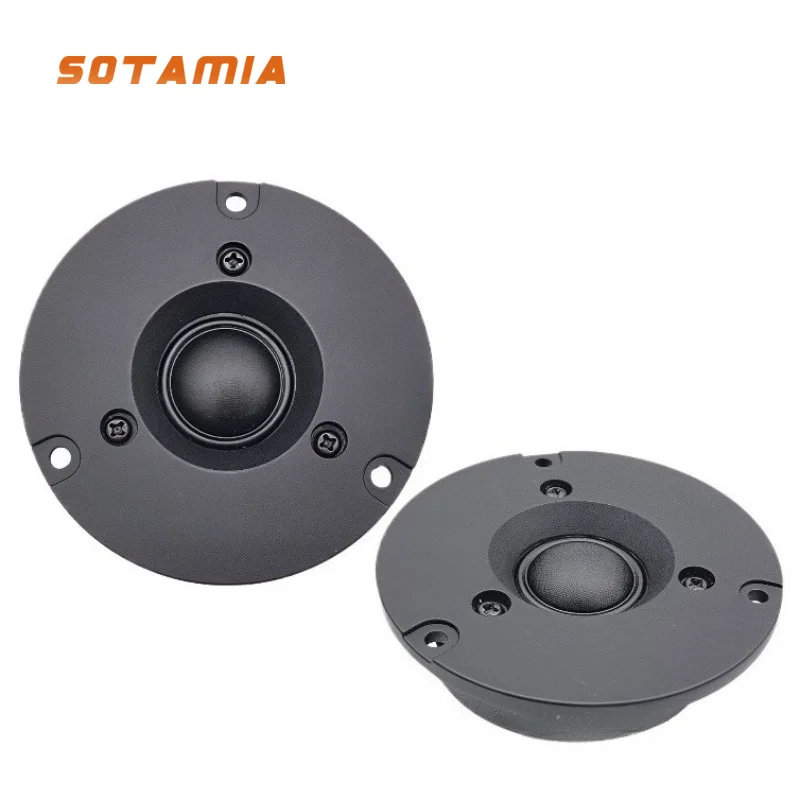 SOTAMIA 2Pcs 3 Polegada Tweeter Alto-falante de Áudio 4 Ohm 20W Filme de Seda Alto-falante Agudo Som de Alta Frequência Música Alto-falante HIFI