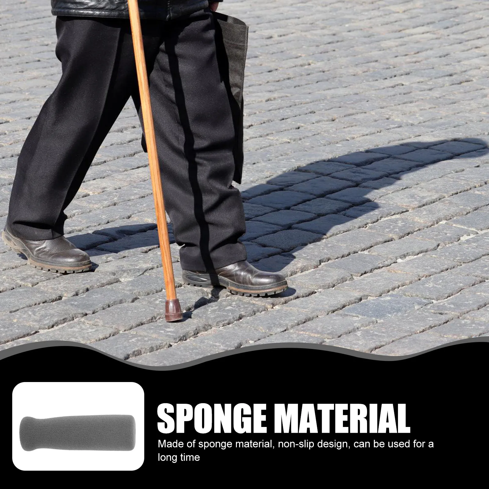 Non-Slip Walking Cane Handle Wraps 4Pcs – Thickened Anti-Skid Grip Replacement Covers for Elderly