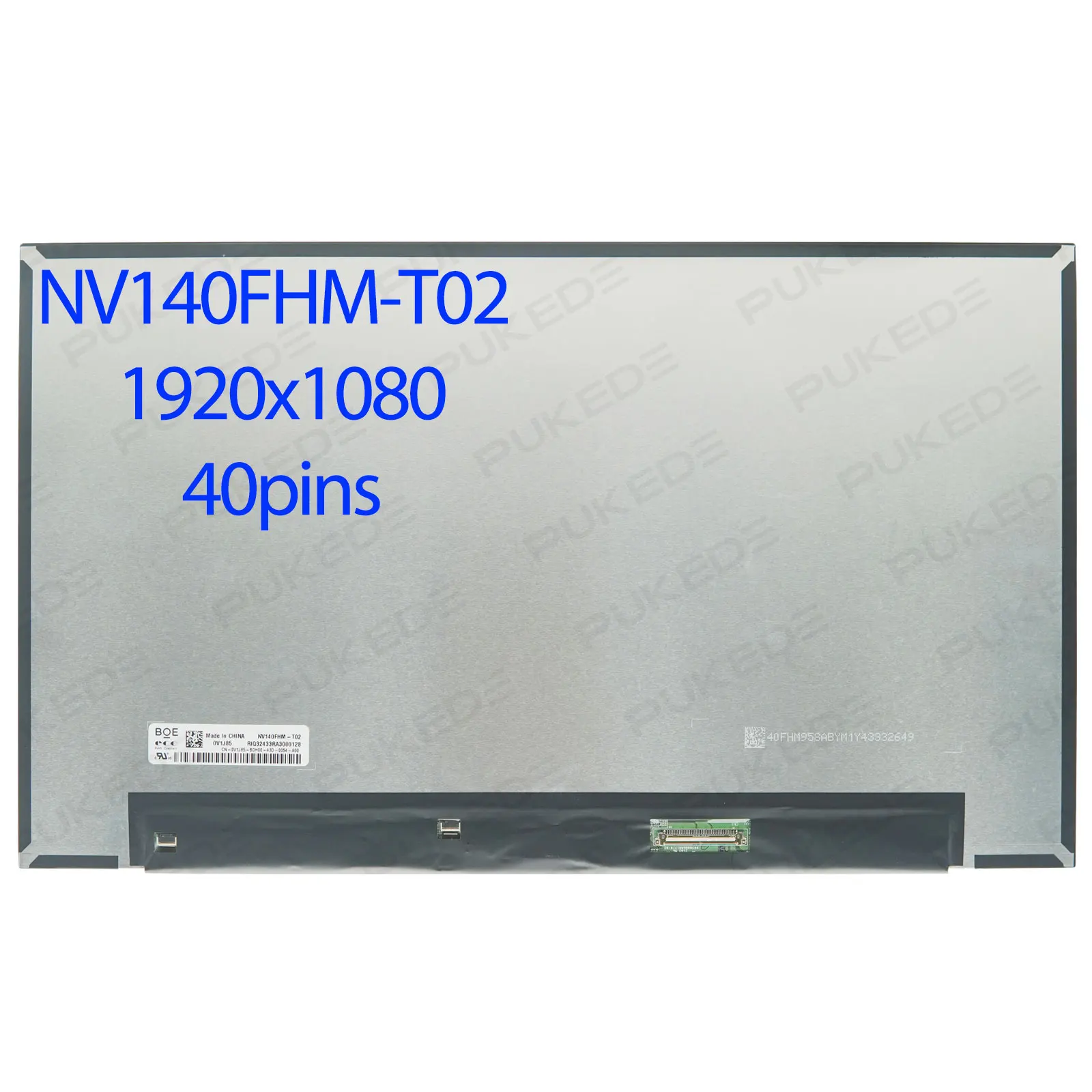 

14,0-дюймовый сенсорный ЖК-экран для ноутбука NV140FHM-T02 NV140FHM-T03 FHD 1920x1200 IPS-панельный дисплей 60 Гц EDP 40 контактов 45% NTSC