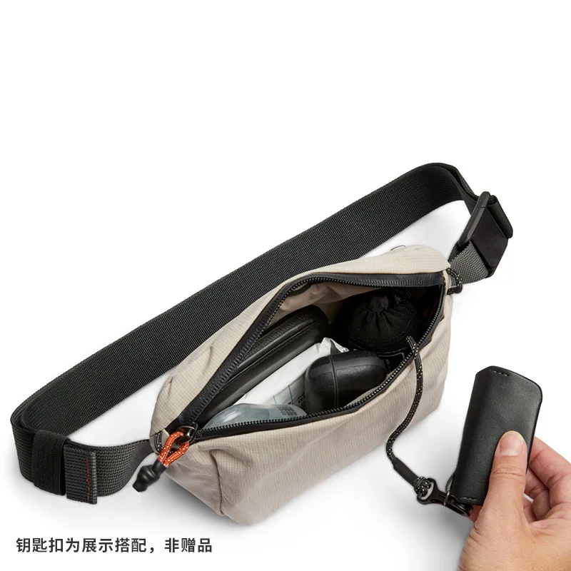 Wear-resistant Oxford cloth light chest bag waterproof large capacity shoulder bag commuting riding crossbody bag