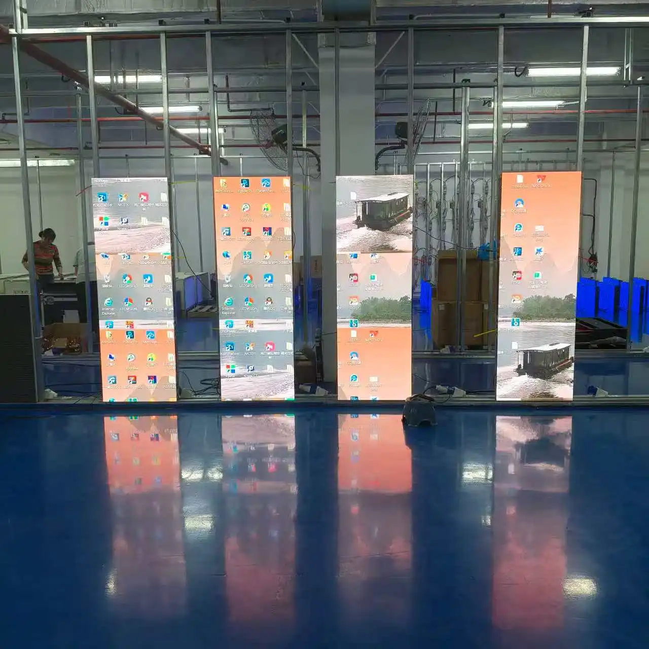 P2.5P2 Indoor relief sculpture led display screen Embossed video wall Cabinet size 640x480mm With relief art High refresh