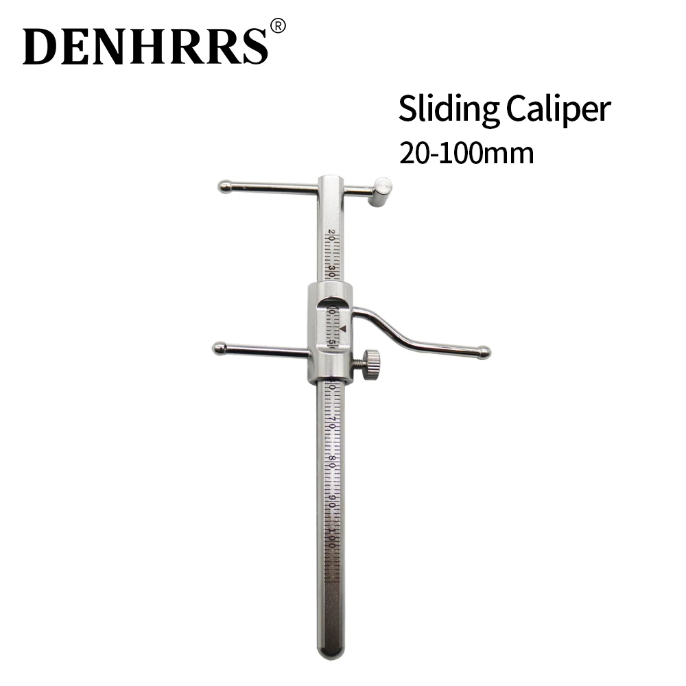 1Pc Dental Implant VDO Ruler Venus Apollo Gauge 20-100mm Measuring Dentures Calipers Prosthetic