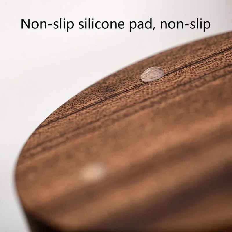 Creative Ashtray with Lid Walnut Desktop Ashtray Stainless Steel Smoking Windproof Ashtray Home Office Decoration