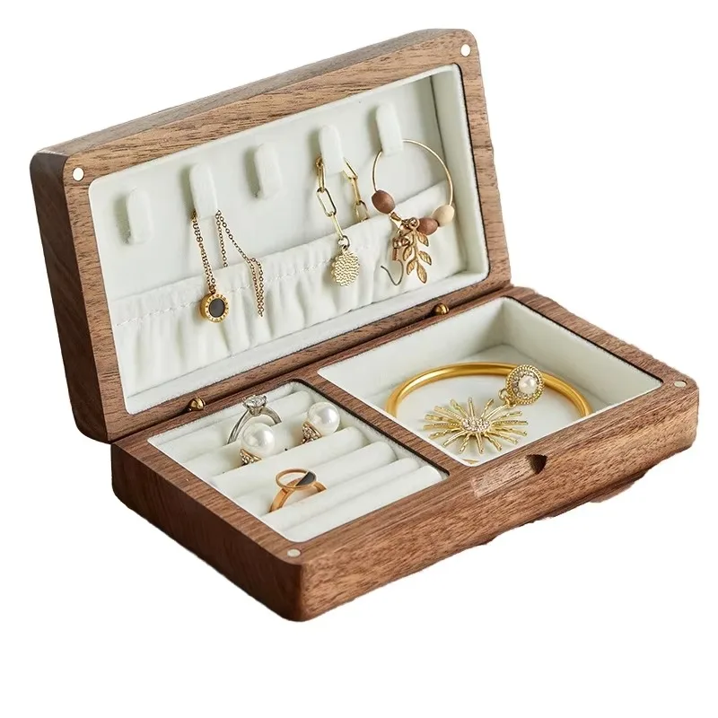 XMSJ In Stock Solid Wood Jewelry Organizer Large Wooden Storage Box With Painted Gift Boxes Wood Crafts And Wall Signs