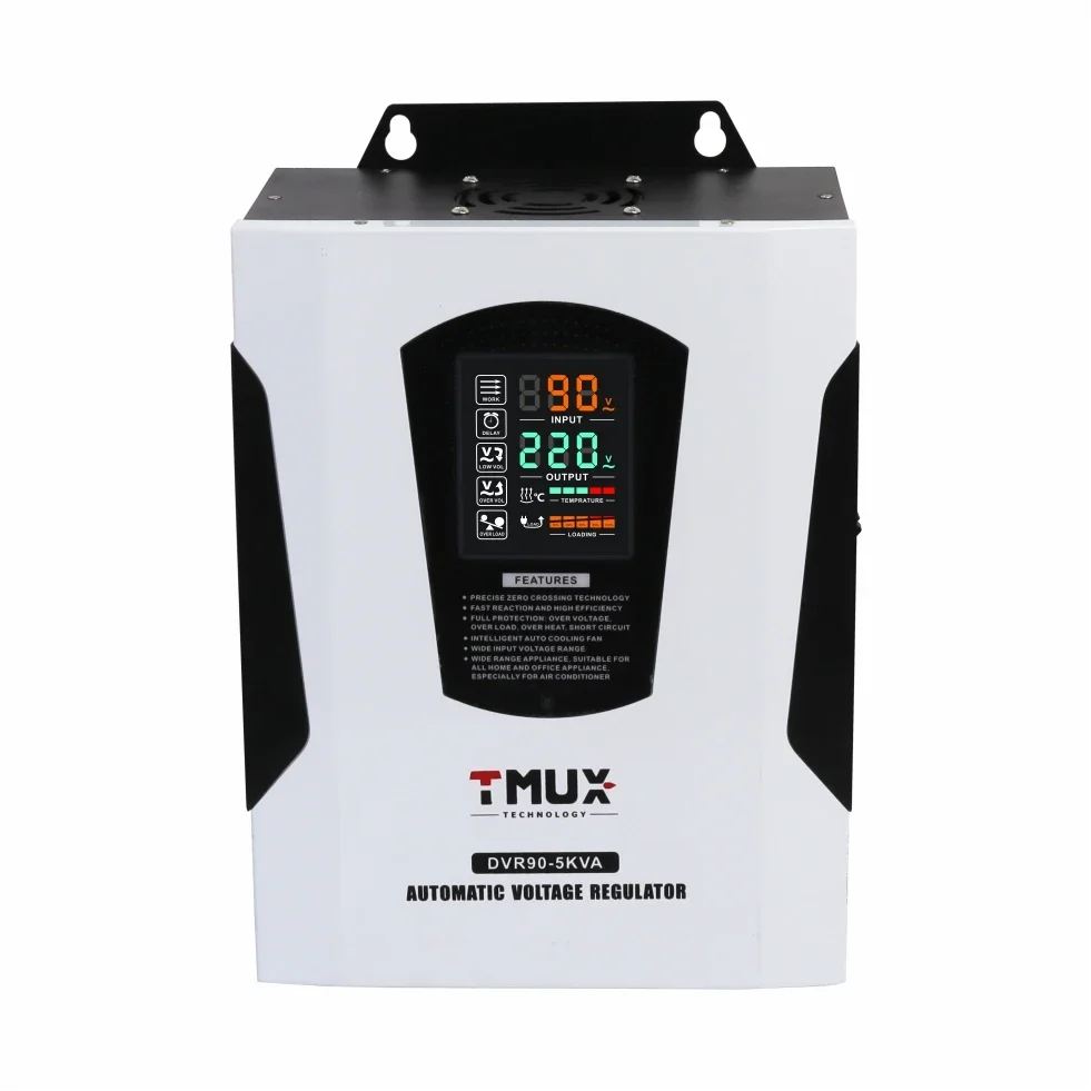 

5kva 10kva 15kva 20kva 30kva Relay Type Voltage Stabilizer 220V Ac Single Phase Voltage Regulator Avr for Home 90V-280V