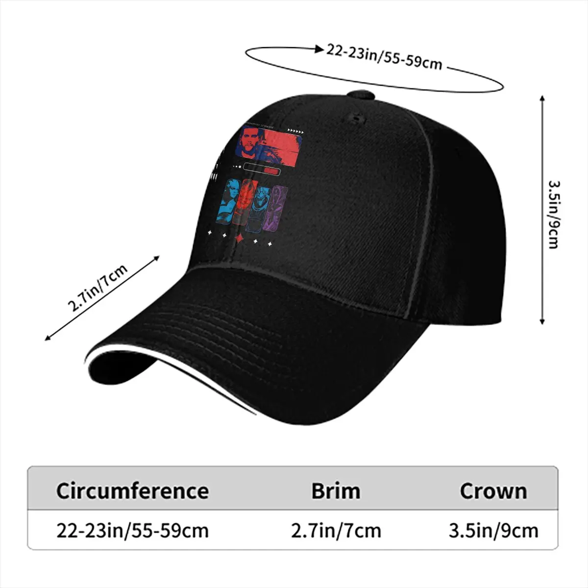 Colors Brutalist Baseball Cap Men Hats Women Visor Protection Snapback Mass Effect Game Caps