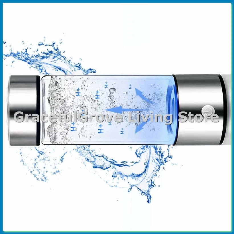 

Бутылка для водородной воды, генератор водородной воды, перезаряжаемая стеклянная машина для водородной воды, чашка здоровья для домашних путешествий-ABFB