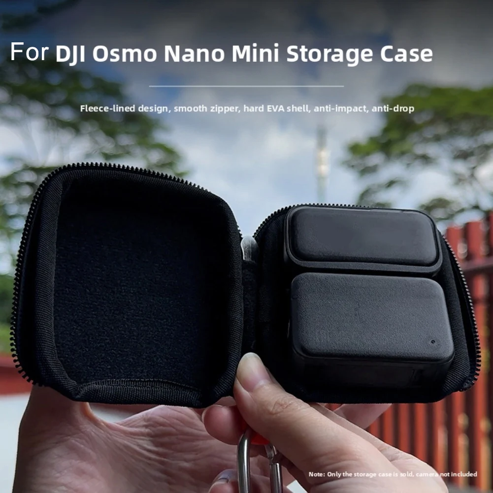1pc Storage Bag For DJI Osmo-Nano Portable EVA Storage Bag  Mini Sleek & Design EVA 9.1*8.4*4 Storage Bag Consumer Electronics