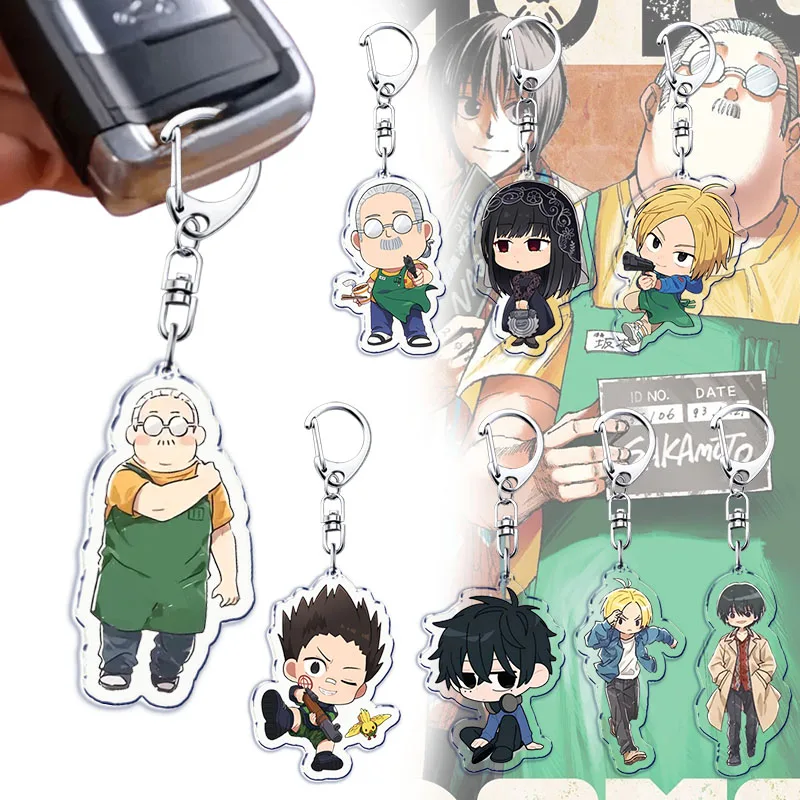 Брелоки в стиле аниме для аксессуаров, сумка, брелок, кольцо, ювелирные изделия Shin Taro Sakamoto, подарки для фанатов, брелок Llaveros SAKAMOTO