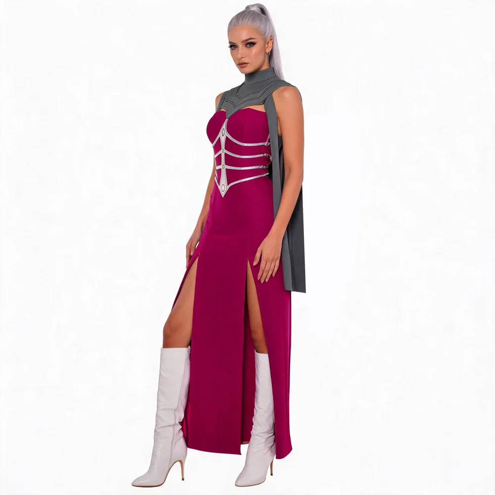 Disfraz de cosplay de Sindel de Mortal Kombat II, conjunto retro de reina para Halloween, disfraz para exhibición y espectáculo de cómics, NexoCosplay