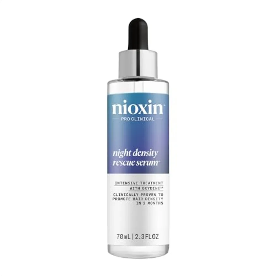 

Night Density Rescue Serum Overnight Hair Thickening Serum Protects Against Hair Breakage Intensive Treatment with Oxydine 2.4