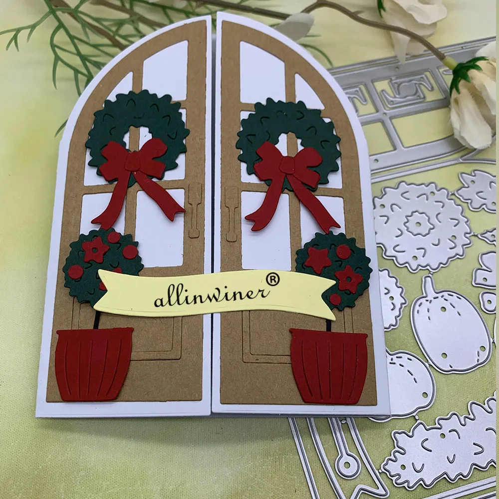 Wreath door decoration Metal Cutting Dies Stencils For DIY Scrapbooking Decorative Embossing Handcraft Die Cutting Template