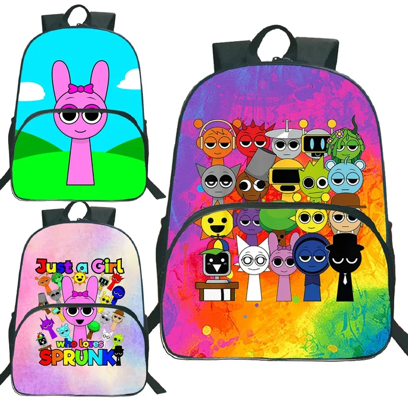 

Sprunki Incredibox School Bags Game Children Kids Backpack In Primary Schoolbag For Teenager Boys Waterproof Backpacks Book Bag