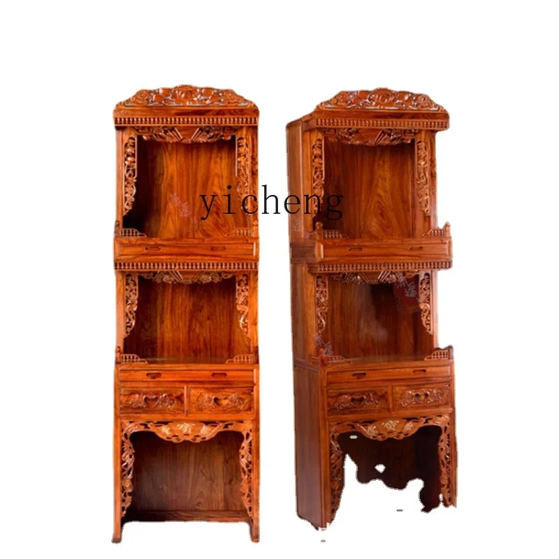 

Zf Cabinet High-End God Building Buddha Utensils Buddha Niche Solid Wood Flat Household Three-Layer Altar