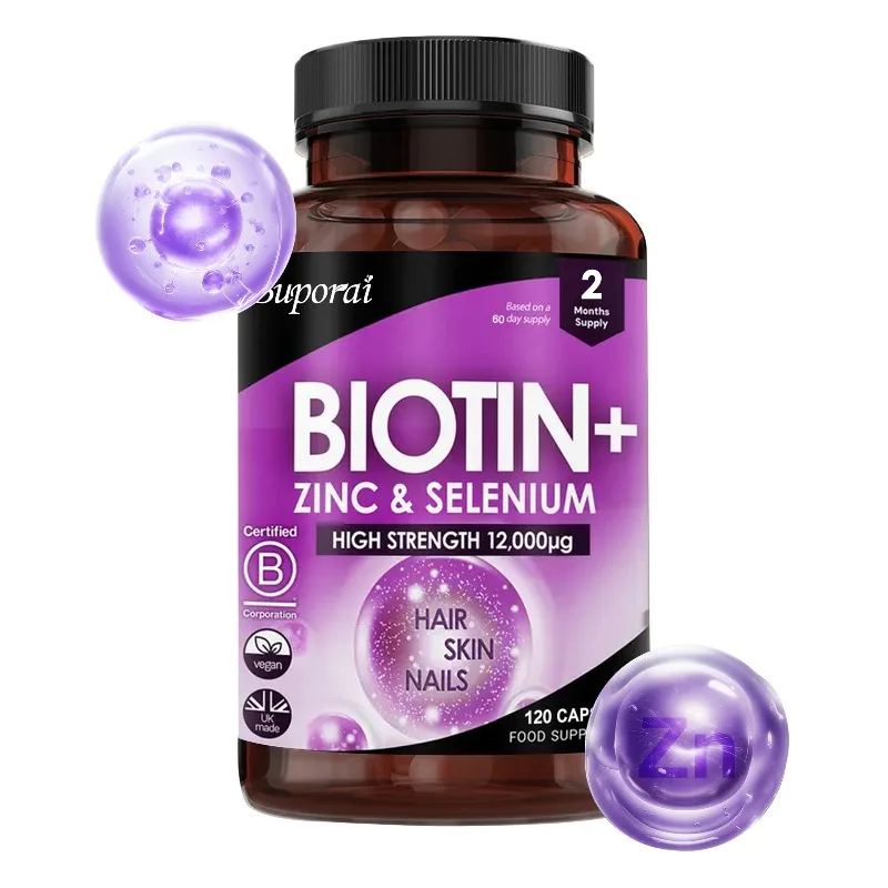

Biotin + Zinc + Selenium Supplement - Highly Absorbable Supplements for Immune Support Skin, Energy, Gluten Free
