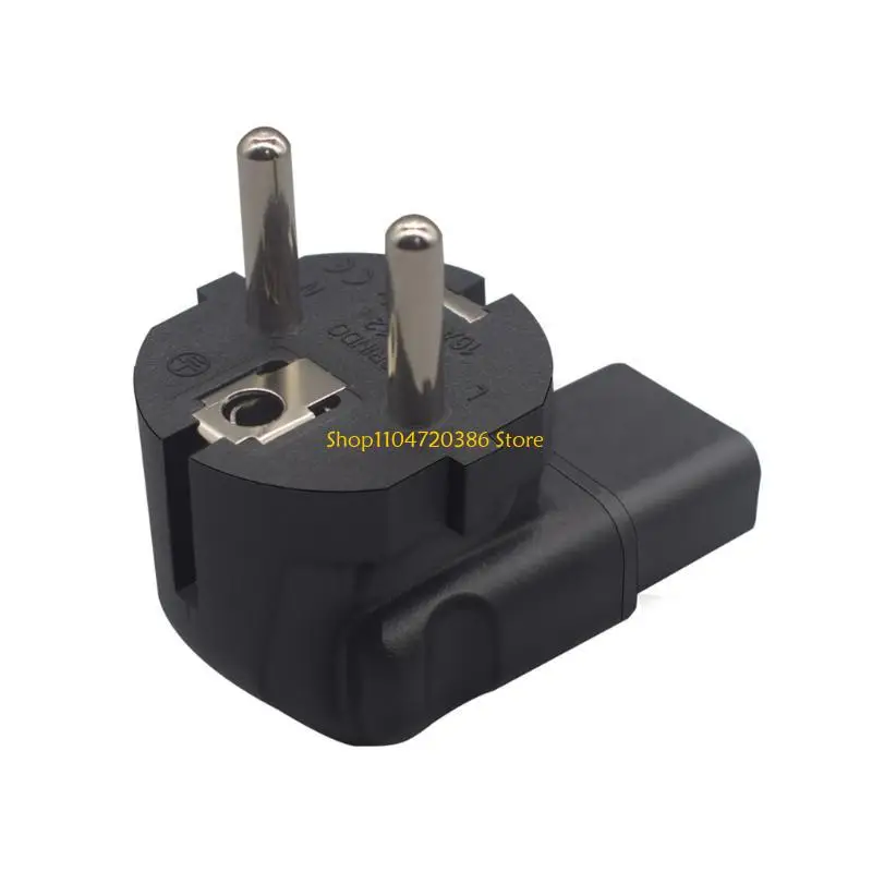 K0EA IEC320 C13 Female to EU4.8 Europe 2 Prong UPS Extension Power Plug Adapter,C13 Plug to EU4.8mm 2Pin Power Adapter