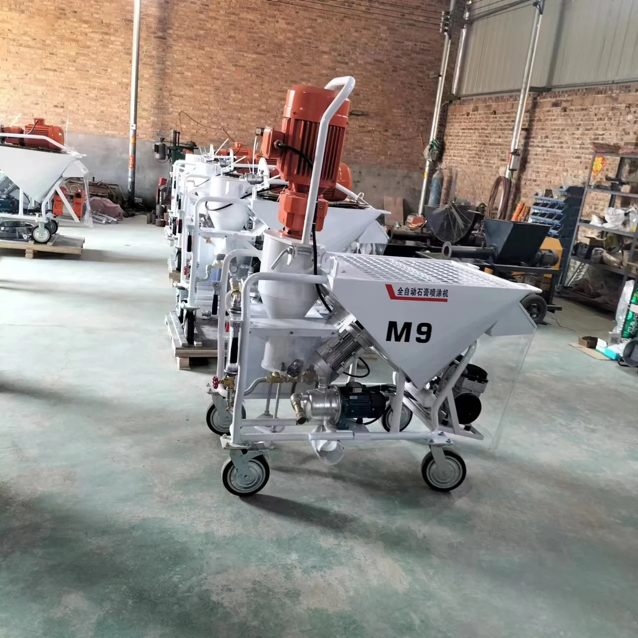 M9 M6 Germany Manufacturer Parts Mortar Spray Machine Cement Plastering Gypsum Plaster Cement Plaster Spraying Machine