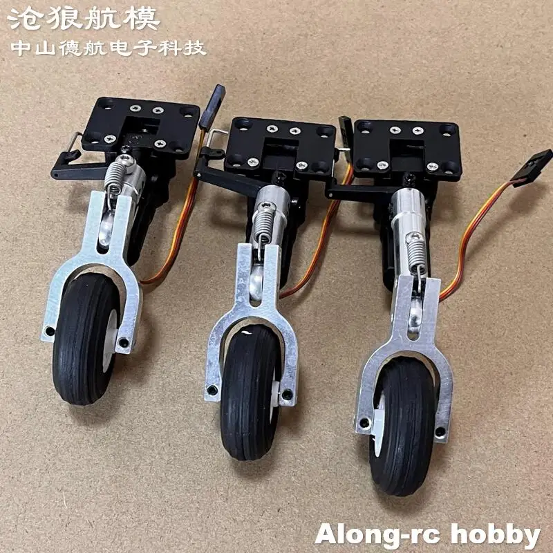 Höhe 65 75 85 mm Mini-Feder-Knielfahrwerk 1,5 Zoll Raddämpfung oder Nase einziehbares Teil RC-Modellflugzeug EDF-Flugzeug – Detail 30