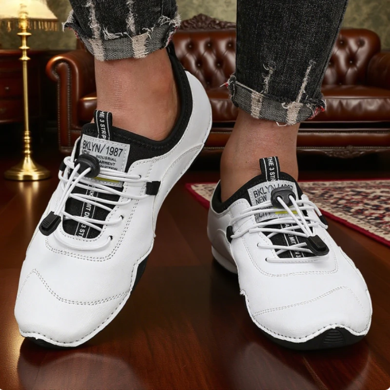 Handmade Leather Men Shoes Classic Retro Luxury Brand High-quality Flat Shoes Commuting Business Multifunctional Low Top Loafers