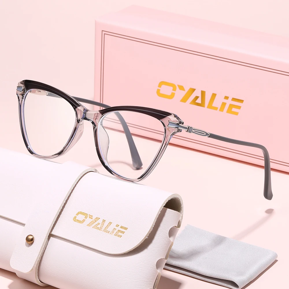 Oyalie Multi-Color Classic Fashion Glasses with Multiple Color Combinations, Optional Exquisite Decorations, Trendy Face-Shaping Design, Suitable for Various Occasions and as a Clothing Accessory