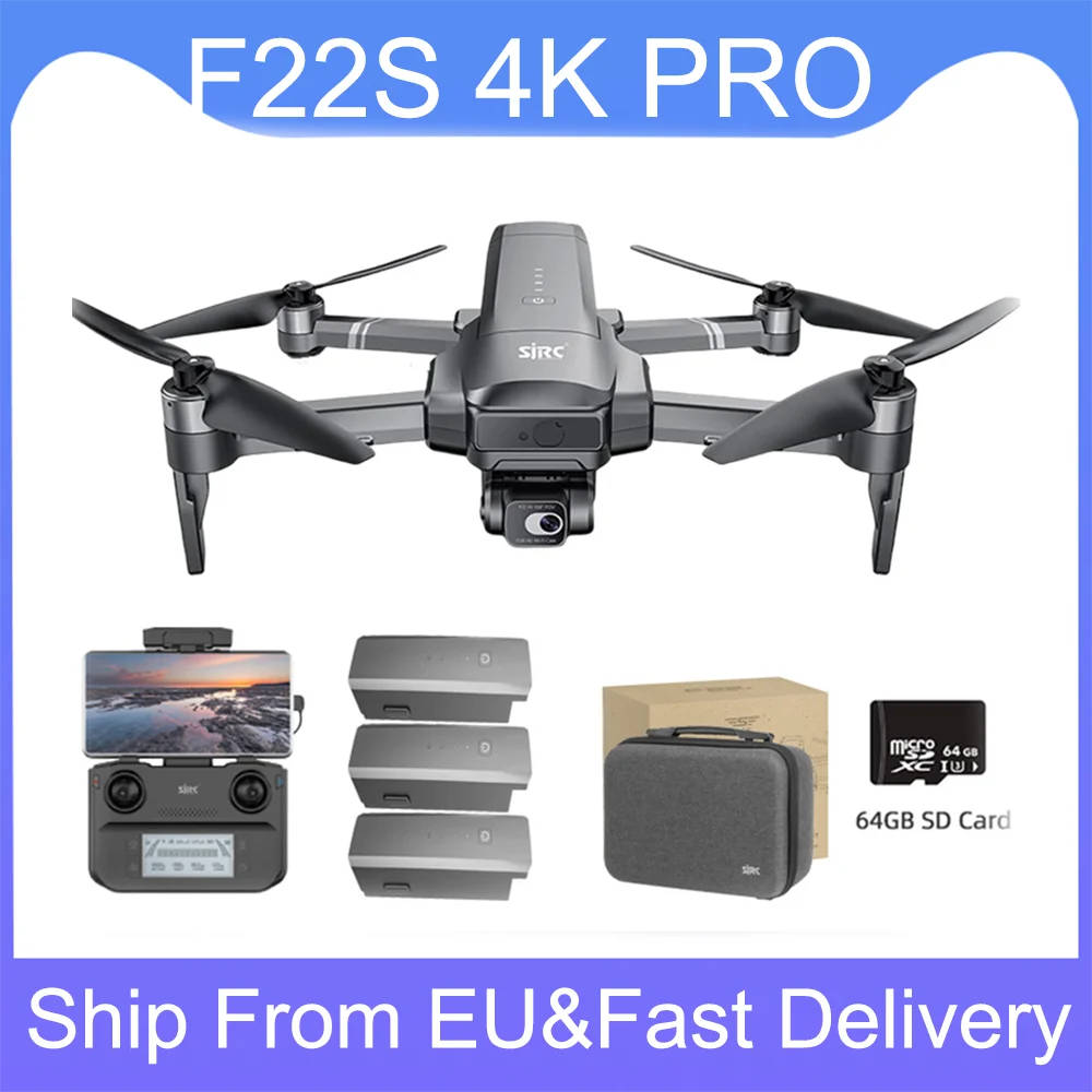 SJRC F22S 4K PRO Drone GPS Drones Profesional HD Camera With Obstacle Avoidance Brushless 3.5KM Foldable Quadcopter Outdoor