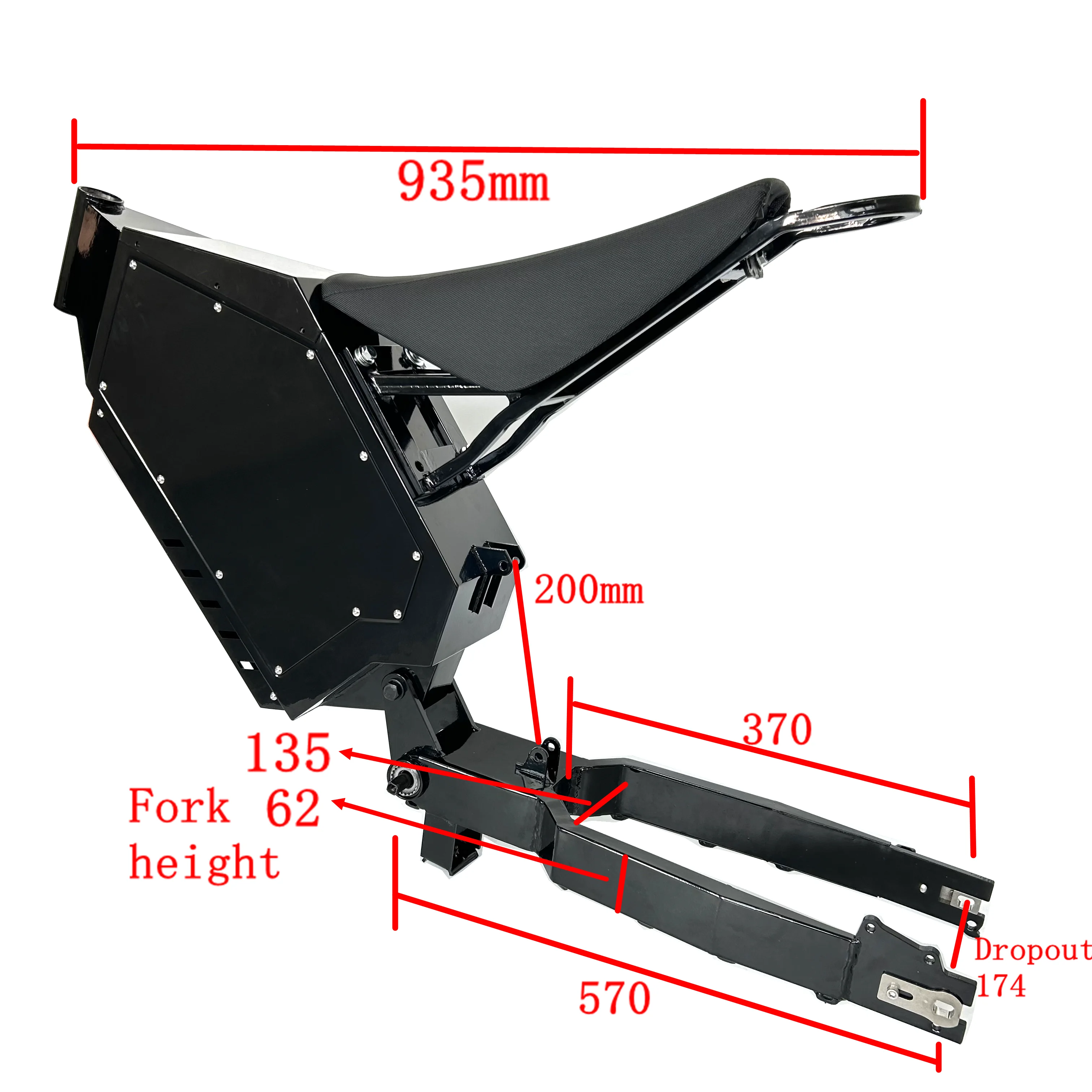 إطار دراجة كهربائية سميكة من S - مراجعة 3000W Stealth Bomber Motor وسعره
