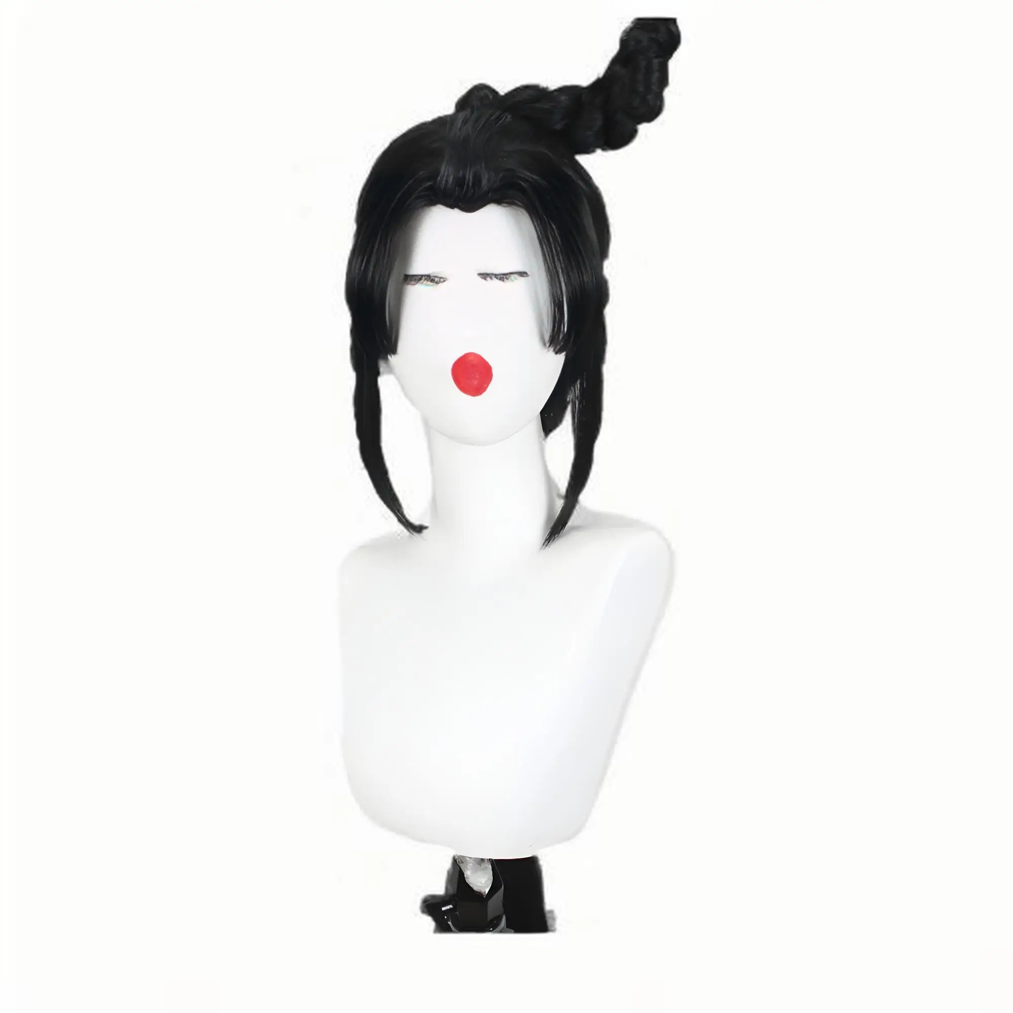 Identity V Cosplay Wig – Crane Survivor / Professor / Luca Balsa Custom Wig with Original-Style Eye Mask