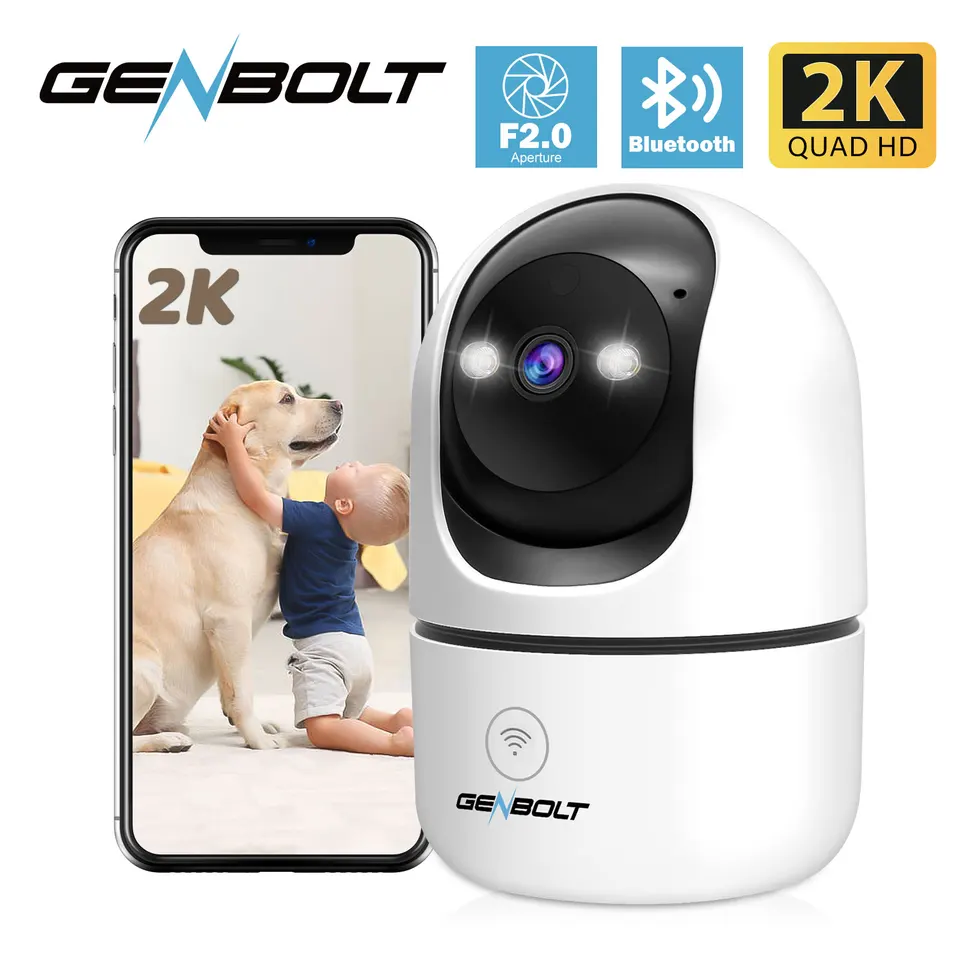 GENBOLT 2K Indoor Pet Camera with Night Vision