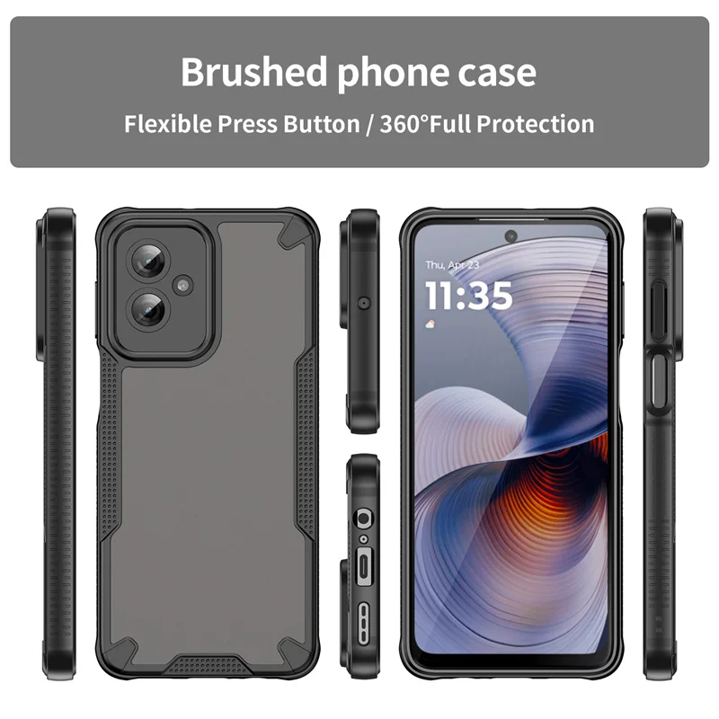 Hybrid Rugged Protective Cover For Motorola Moto G35 G55 G75 5G Case Shockproof Coque Fundas Capa