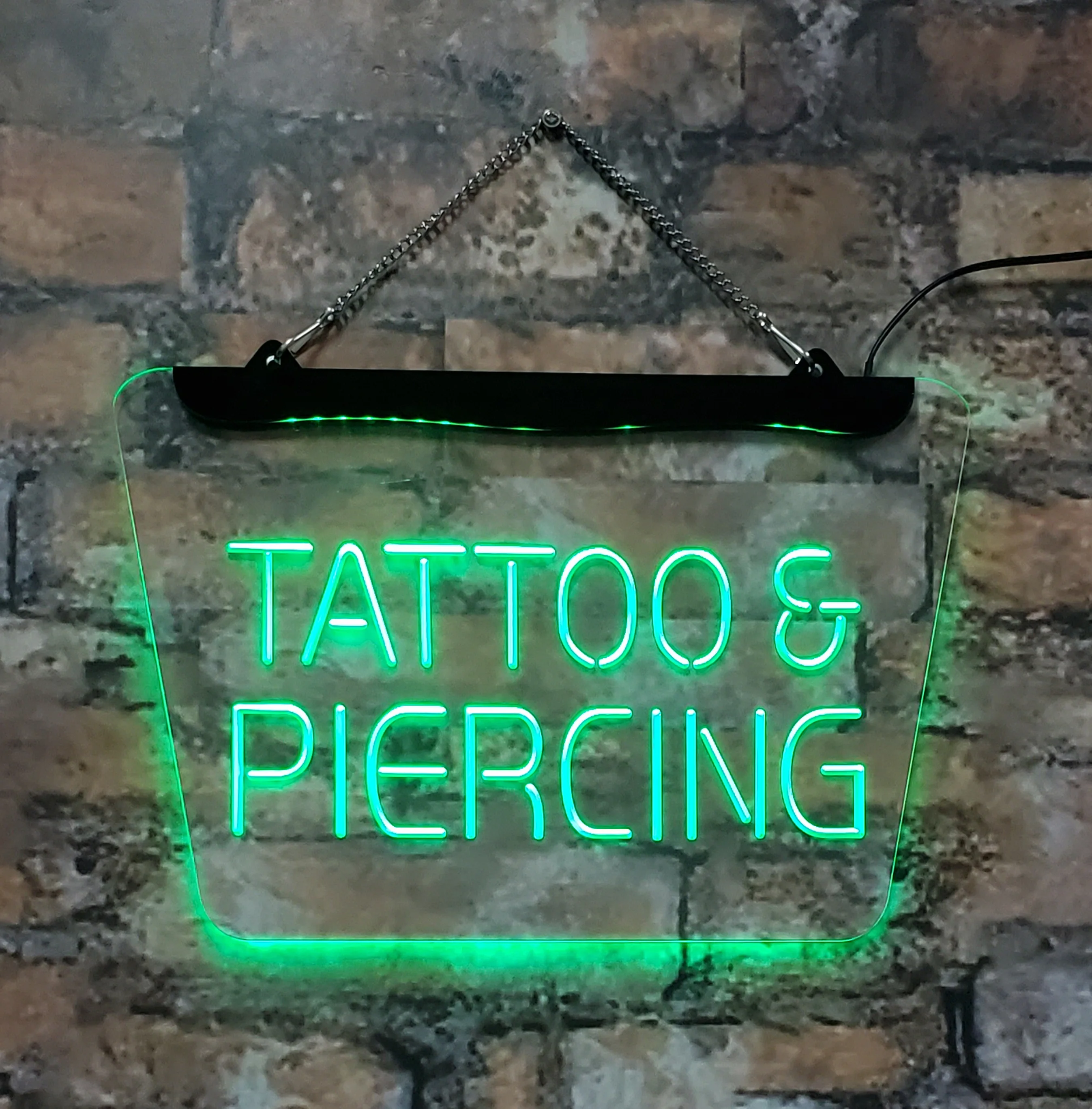 

Tattoo piercing Beauty salon LED Neon signs -3D carved interior wall Art Blue 30*40 for room bar KTV Holiday party home decor