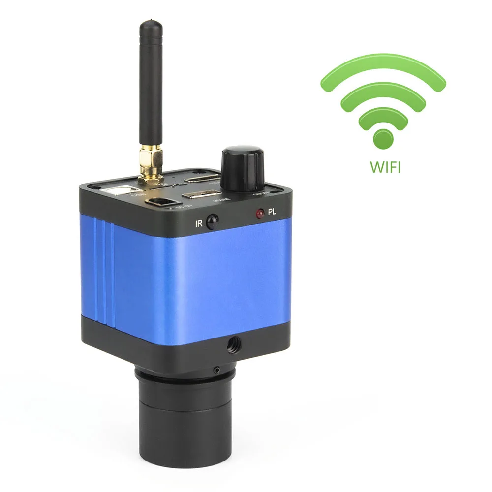 Wifi Hdmi Microscópio Telescópio Câmera de Vídeo Digital Ocular Eletrônico sem Fio 16mp