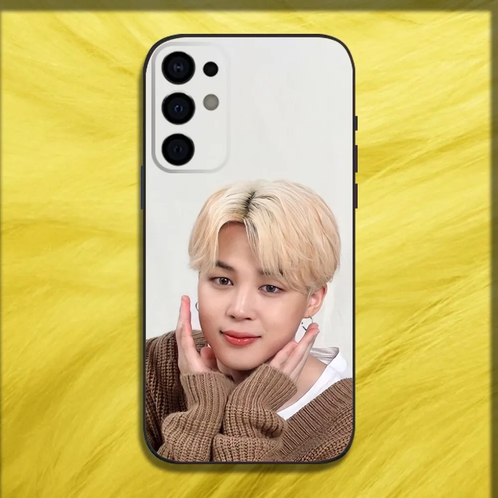 Capa de telefone Singer J-JIMINS-S para Samsung S24, S21, S22, S23, S30, Ultra, S20, Plus, Fe, Lite, Note, 10,9,5G Capa macia preta