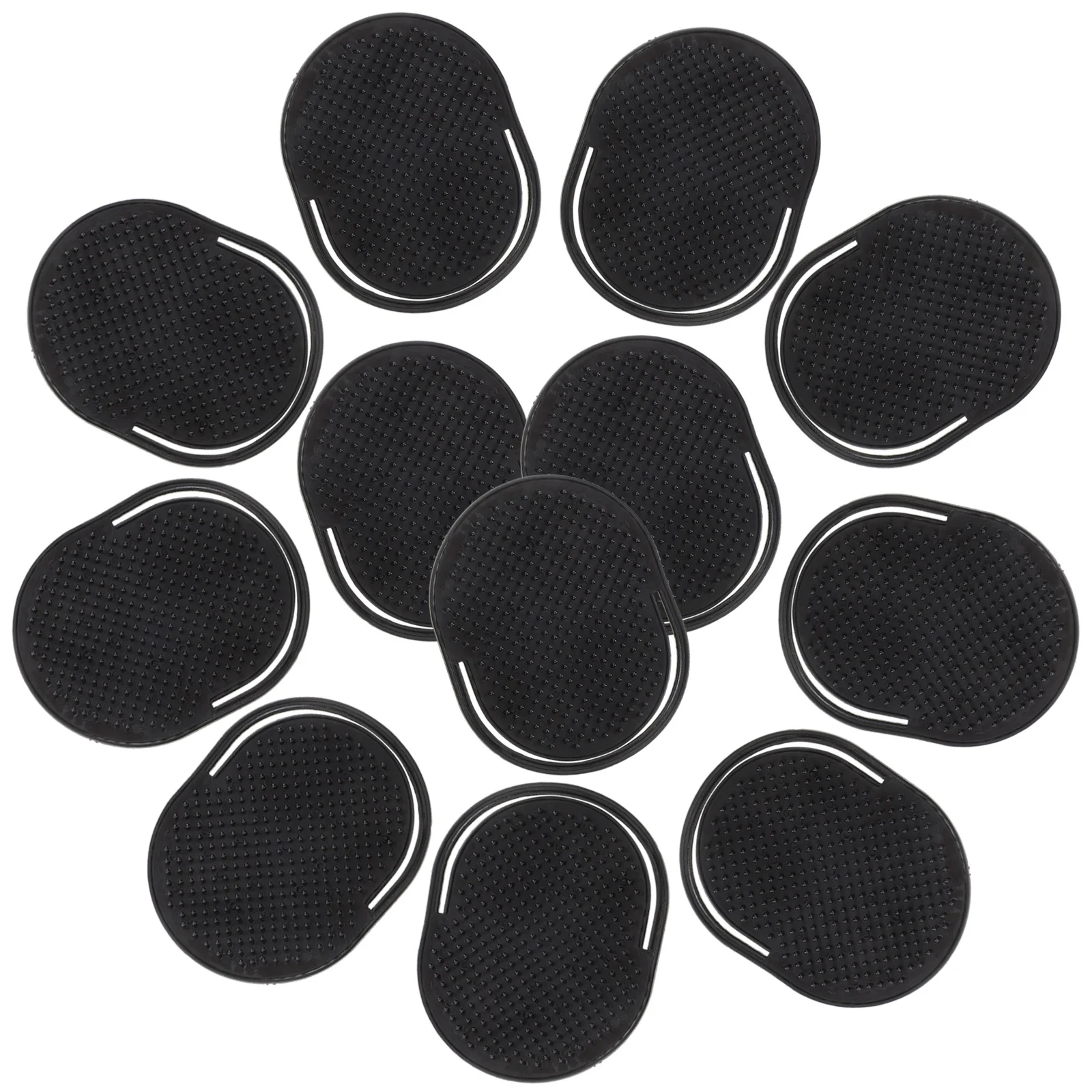 

Набор из 12 массажных расчесок для кожи головы для мужчин: портативная плоская карманная расческа-щетка для распутывания волос, укладки и мытья головы в путешествиях