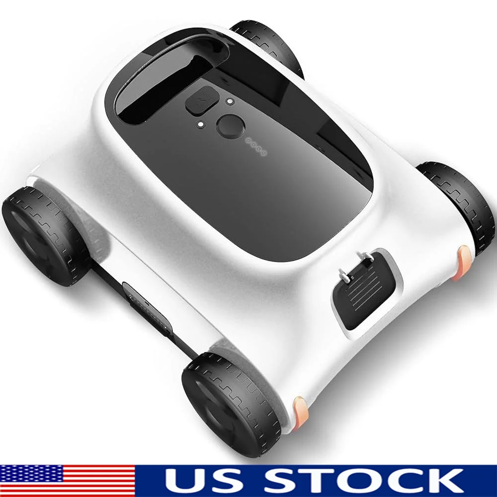 Cordless Robotic Pool Cleaner Vacuum Above Ground Pools 130 Min Runtime Powerful Suction Self-Docking Easy Maintenance