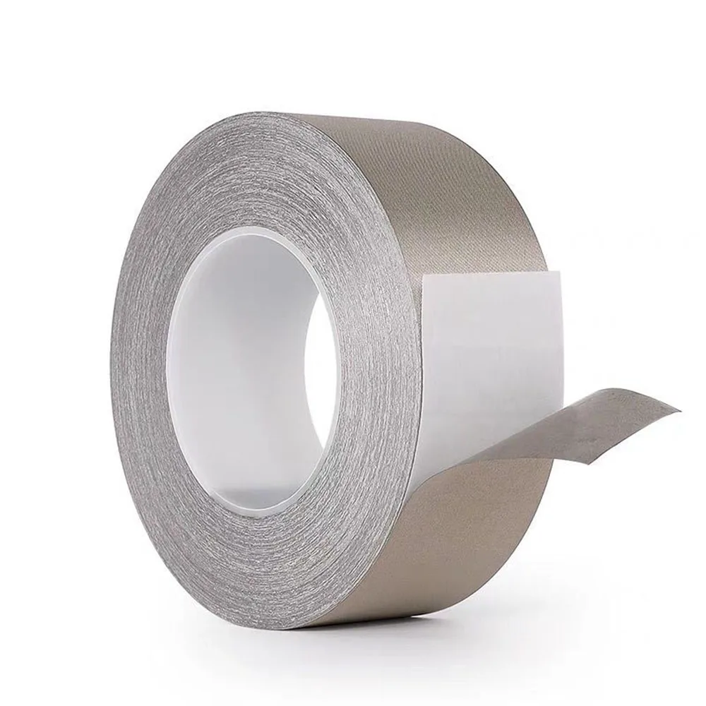 Westspark High-Shielding Conductive Adhesive Tape Silver 5cmx10M Source Conductive Cloth Fabric Adhesive Faraday Tape(10M)