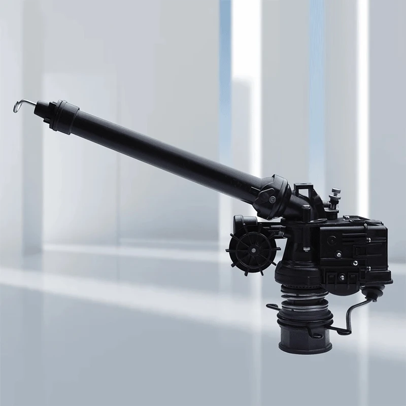 ปืนฉีดน้ำแบบกังหัน DLPL35T สำหรับการชลประทานในพื้นที่เกษตรกรรม กำจัดฝุ่นอุตสาหกรรม ฉีดพ่นเพื่อระบายความร้อน ระยะ 50-110 เมตร